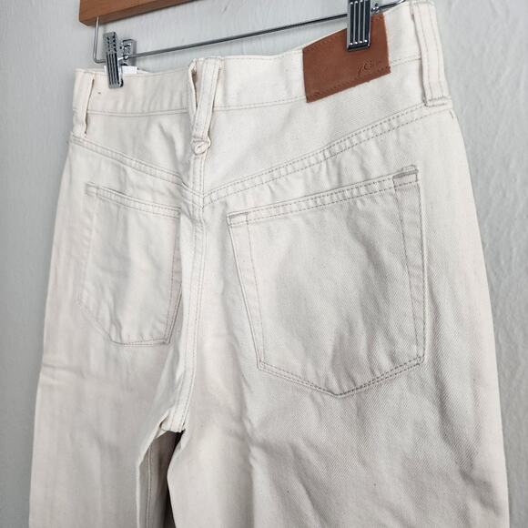 NEW J. Crew Ecru Slouchy Boyfriend High Waisted Jeans - Picture 11 of 12